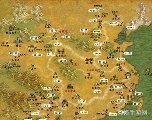 天龙八部地图图片大全(天龙八部各国版图)