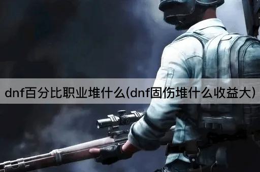 dnf百分比职业堆什么(dnf固伤堆什么收益大)