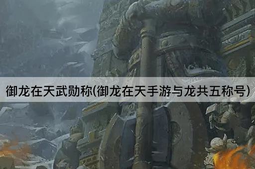 御龙在天武勋称(御龙在天手游与龙共五称号)