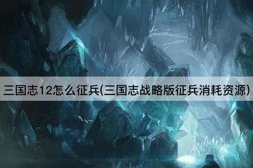 三国志12怎么征兵(三国志战略版征兵消耗资源)